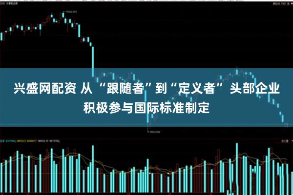 兴盛网配资 从 “跟随者”到“定义者” 头部企业积极参与国际标准制定